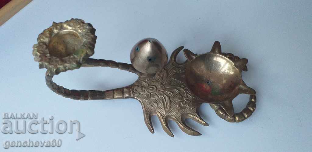 Bronze Candlestick "Scorpio" for Aromatherapy - 5