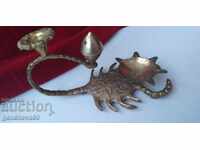 Bronze Candlestick "Scorpio" for Aromatherapy