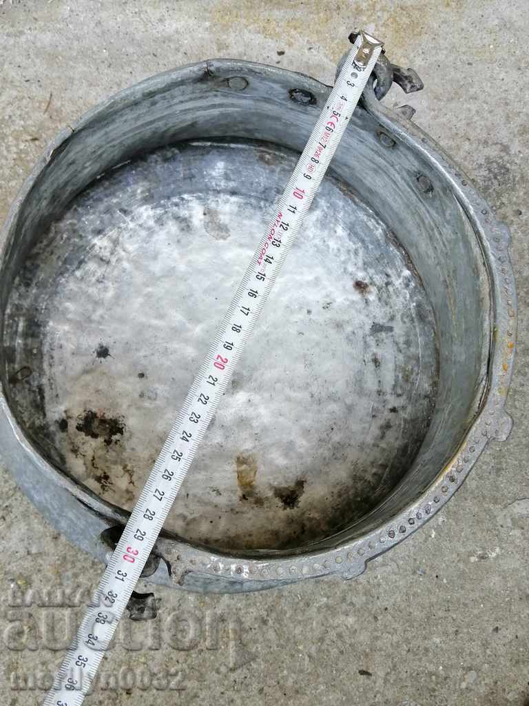 Калайдисан менец, котел, бакър, меден съд - 5