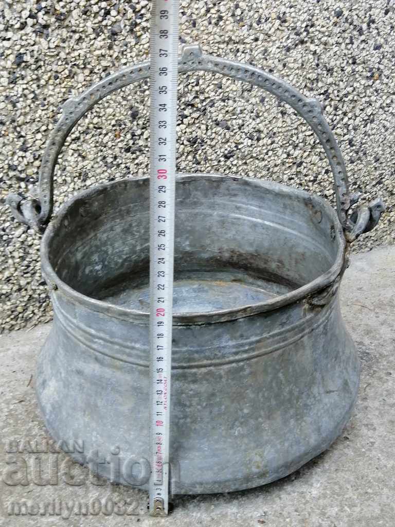 Калайдисан менец, котел, бакър, меден съд - 7