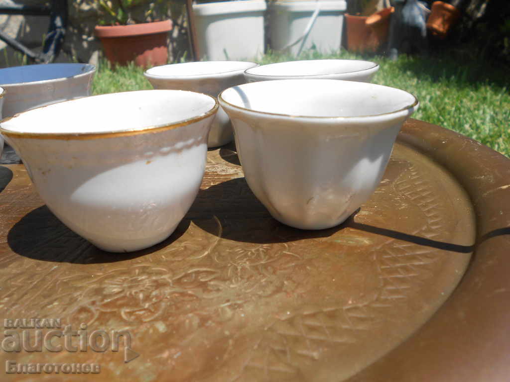 Turkish porcelain cups for coffee - 6 Turkish porcelain cups for coffee - 6