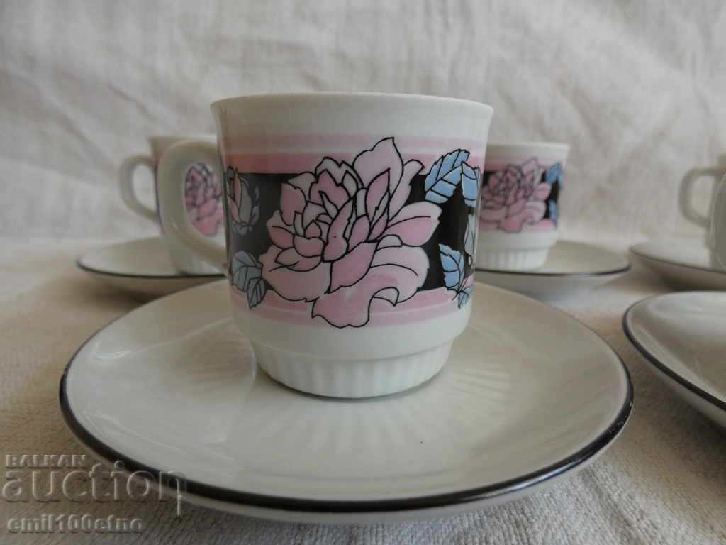 Porcelain coffee service Boris Kidric Yugoslavia with price 15.00 BGN | € 7.67 Porcelain coffee service Boris Kidric Yugoslavia with price 15.00 BGN | € 7.67