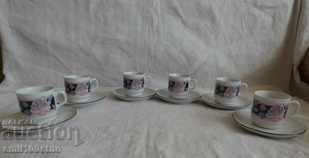 Auction Porcelain coffee service Boris Kidric Yugoslavia Auction Porcelain coffee service Boris Kidric Yugoslavia
