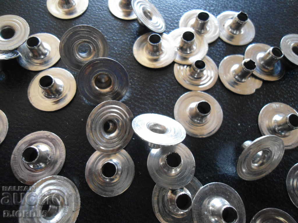 Old metal eyelets, 50 pieces with price 5.00 BGN | € 2.56 Old metal eyelets, 50 pieces with price 5.00 BGN | € 2.56