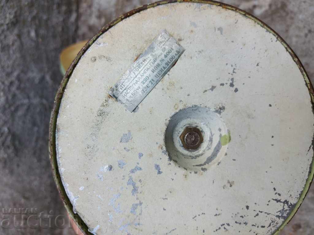 СОЦ НАСТОЛНА ЕМАЙЛИРАНА ЛАМПА С ПОДВИЖНО РАМО - 7 СОЦ НАСТОЛНА ЕМАЙЛИРАНА ЛАМПА С ПОДВИЖНО РАМО - 7