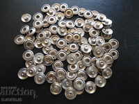 Old metal eyelets, buttons, 97 pieces