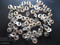 Old metal eyelets, buttons, 80 pieces