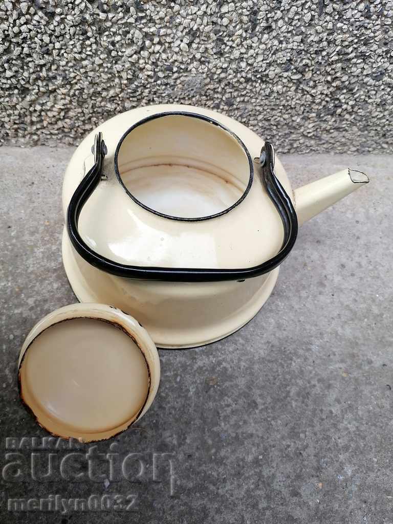 Enameled teapot from the Sotsa, a vessel with enamel, USSR - 5 Enameled teapot from the Sotsa, a vessel with enamel, USSR - 5