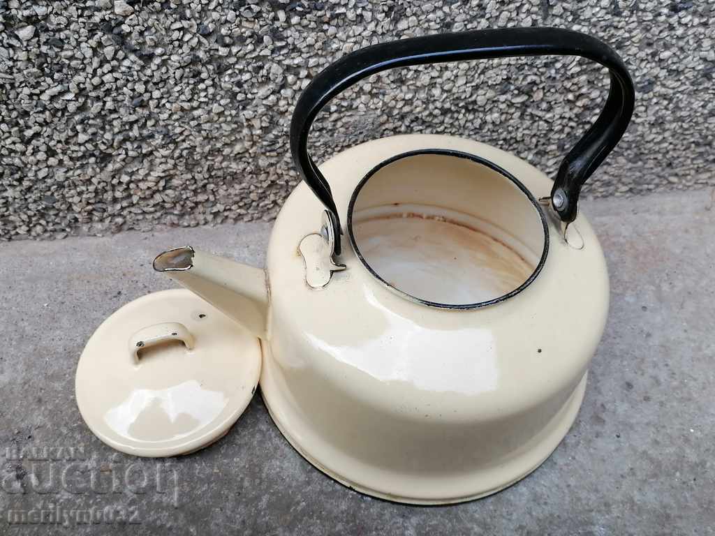 Enameled teapot from the Sotsa, a vessel with enamel, USSR - 7 Enameled teapot from the Sotsa, a vessel with enamel, USSR - 7
