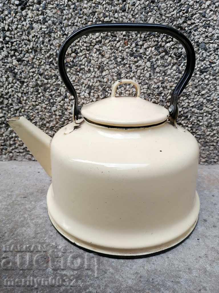 Enameled teapot from the Sotsa, a vessel with enamel, USSR Enameled teapot from the Sotsa, a vessel with enamel, USSR