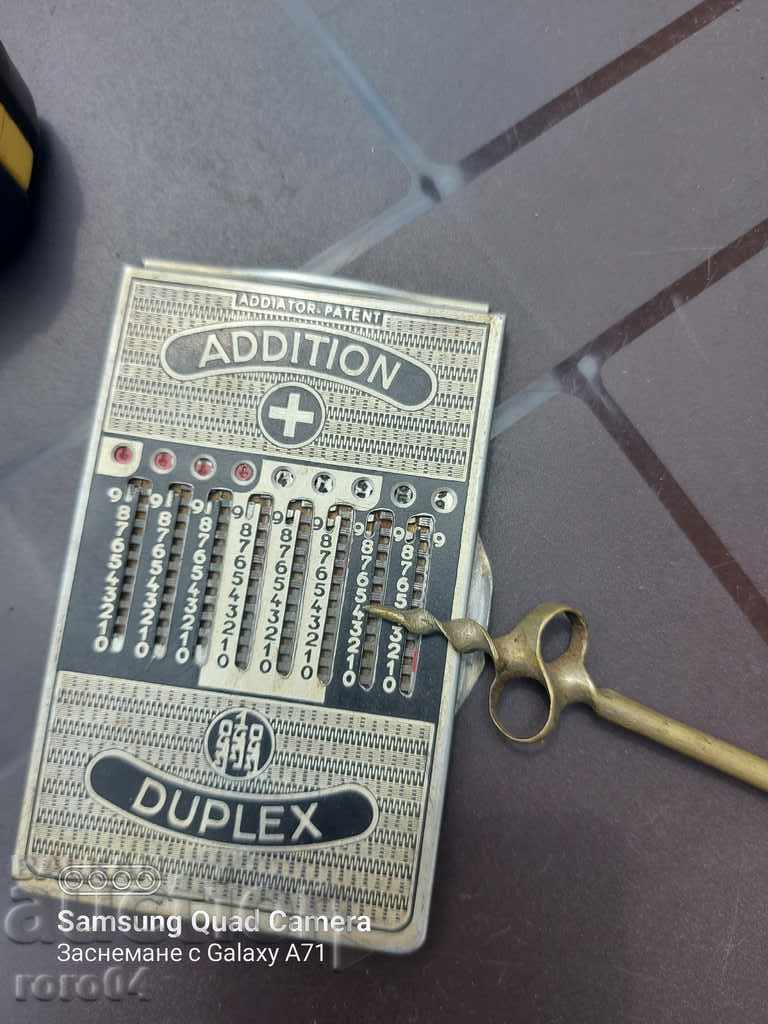 Delivery of CALCULATOR - ADDITION DUPLEX - ACTIVE