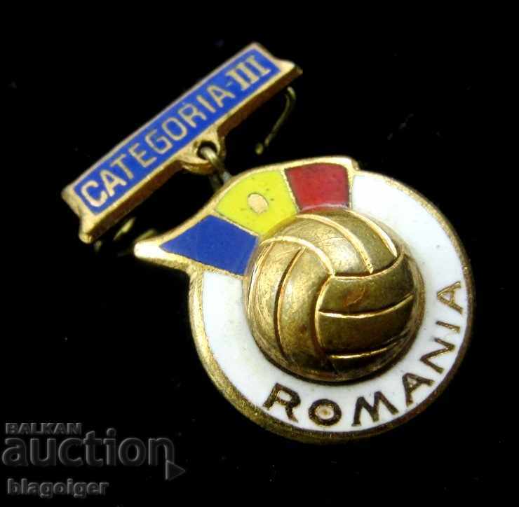 FOOTBALL - ROMANIAN FOOTBALL FEDERATION - AWARD BADGE with price 10.99 BGN | € 5.62