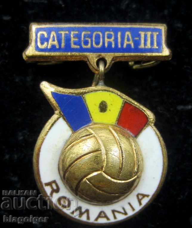 Auction  FOOTBALL - ROMANIAN FOOTBALL FEDERATION - AWARD BADGE