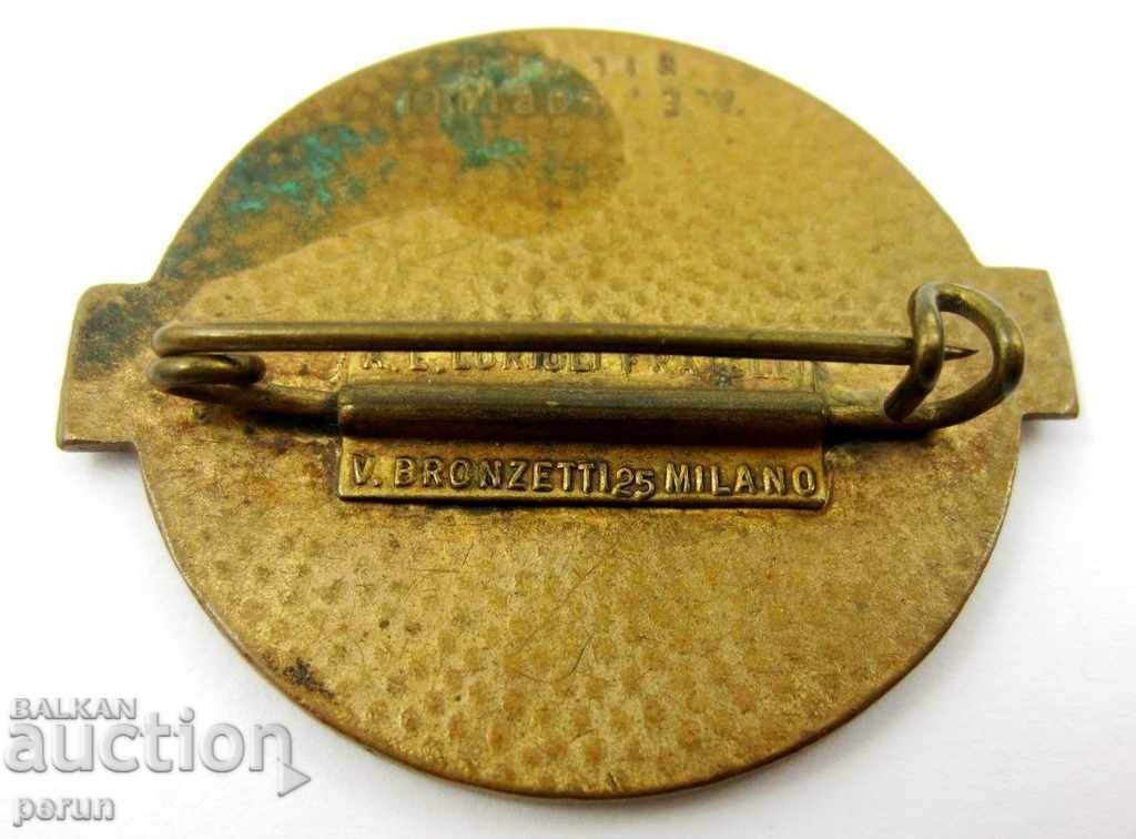 Delivery of OLD BADGE-FAIR IN VERONA-ITALY-1960-TOP Delivery of OLD BADGE-FAIR IN VERONA-ITALY-1960-TOP