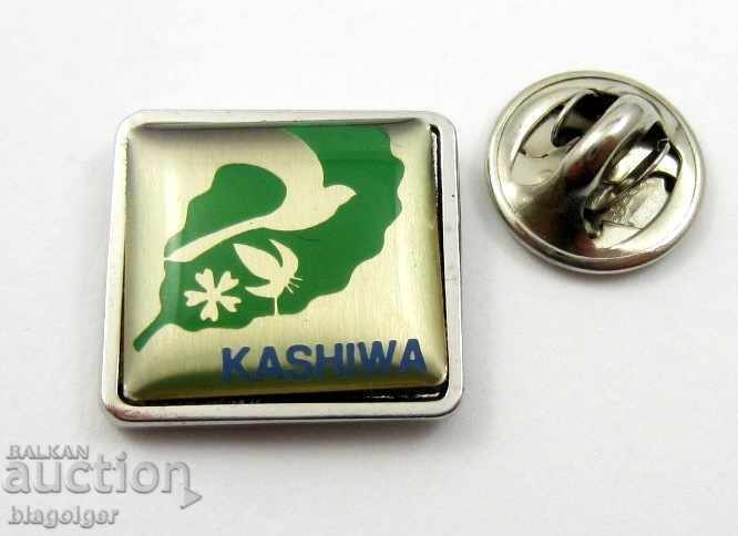 Auction OLD FOOTBALL BADGE-KASHIWA-JAPAN Auction OLD FOOTBALL BADGE-KASHIWA-JAPAN