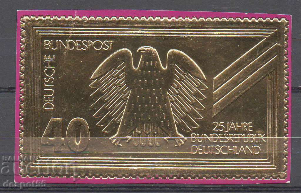 1974. GFR. 25 Federal Republic. Gold foil.