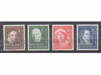 1951. ГФР.  Благотворителни марки. Големи хуманисти.