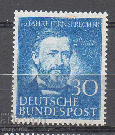 1952. FRG. 75th Anniversary of Philipp Reis' Telephone