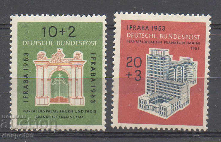 1953. GFR. Διεθνής Φιλοτελική Έκθεση "IFRABA".