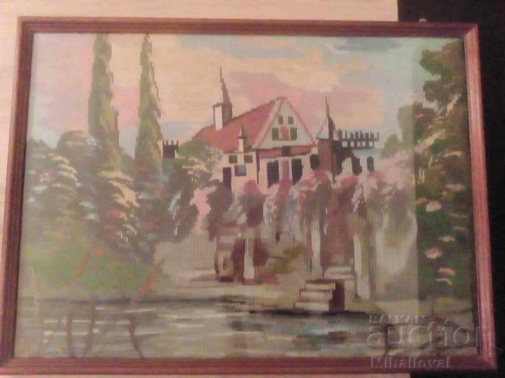 Tapiserie mare rară - 63/46 cm - 5