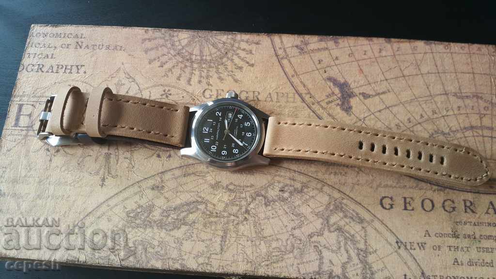 Leather watch strap 22mm Genuine leather by hand 730 - 5 Leather watch strap 22mm Genuine leather by hand 730 - 5