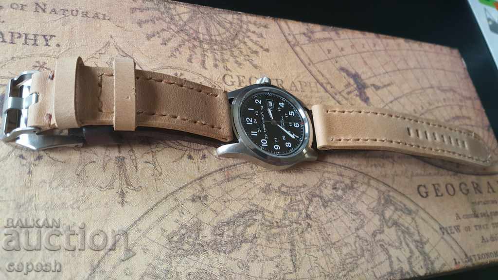 Leather watch strap 22mm Genuine leather by hand 730 - 7 Leather watch strap 22mm Genuine leather by hand 730 - 7