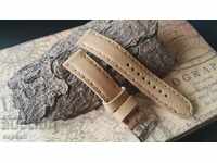 Leather watch strap 20mm Genuine leather by hand 729