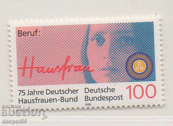 1990. GFR. 75th anniversary of the German Women's Society.
