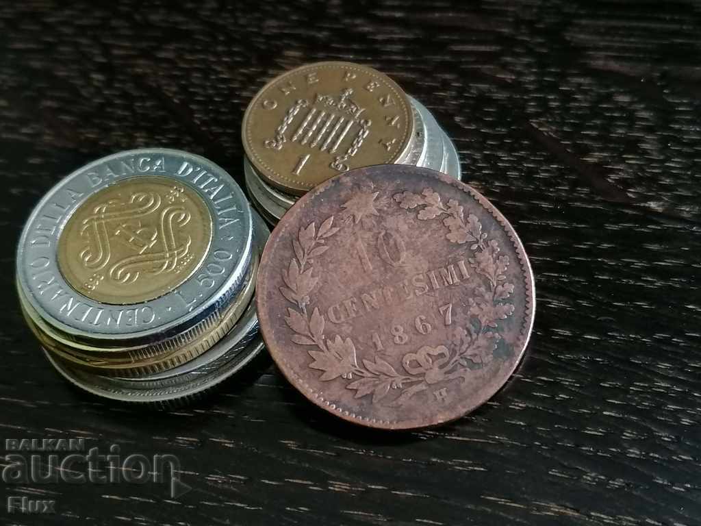 Auction Coin - Italy - 10 centesimi | 1867 Auction Coin - Italy - 10 centesimi | 1867