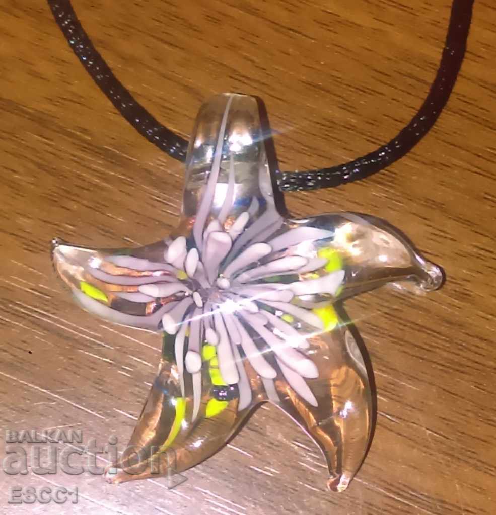 Pandantiv pentru colier Sticlă de Murano Starfish