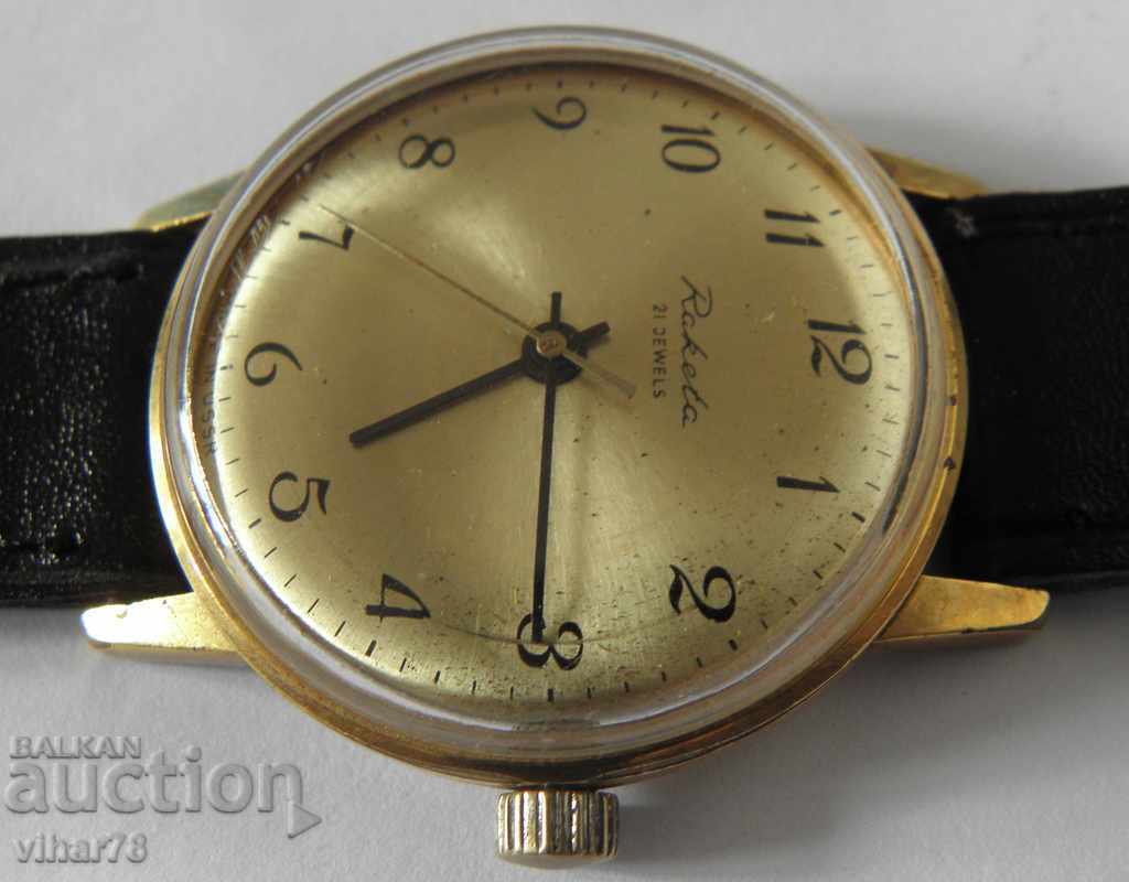 Аукцион ПОЗЛАТЕН ЧАСОВНИК РАКЕТА-20микрона Аукцион ПОЗЛАТЕН ЧАСОВНИК РАКЕТА-20микрона