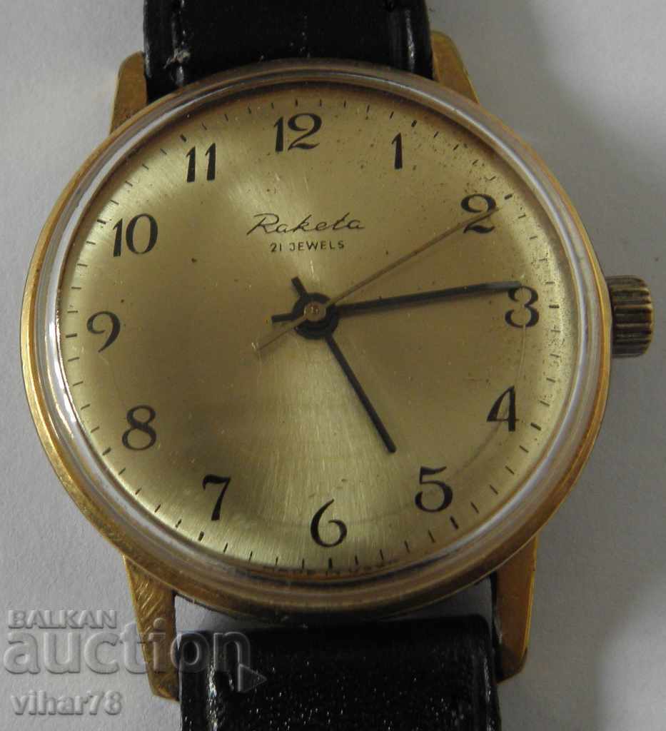 ПОЗЛАТЕН ЧАСОВНИК РАКЕТА-20микрона ПОЗЛАТЕН ЧАСОВНИК РАКЕТА-20микрона