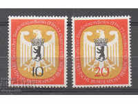 1955. Berlin. The emblem of the Bundestag (West Berlin).