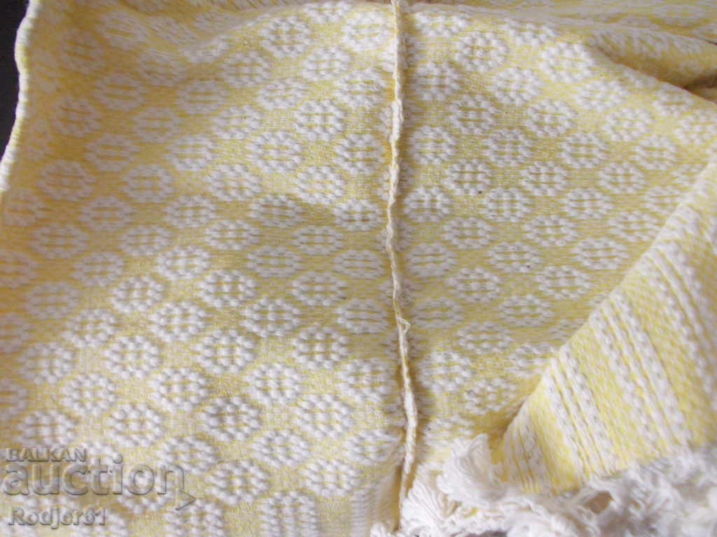 Auction from grandma's closet - homemade woven bedspread Auction from grandma's closet - homemade woven bedspread