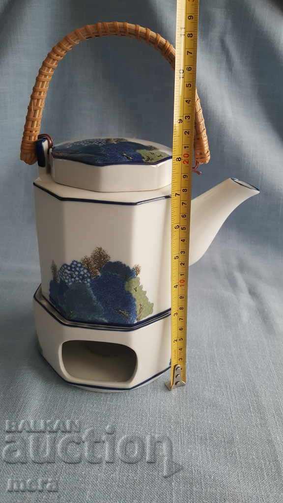 Τσαγιέρα πορσελάνης με θερμαντήρα πορσελάνης - 7 Τσαγιέρα πορσελάνης με θερμαντήρα πορσελάνης - 7