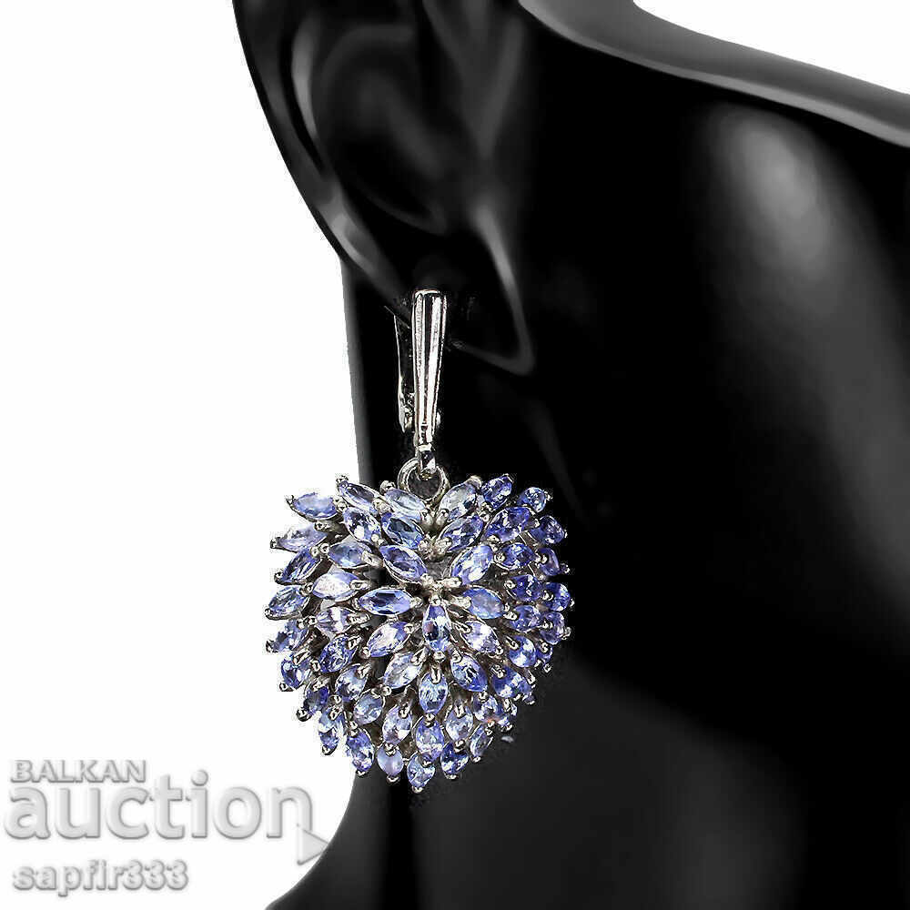 DESIGN TANZANITE EARRINGS "HEARTS" with price 678.00 BGN | € 346.66