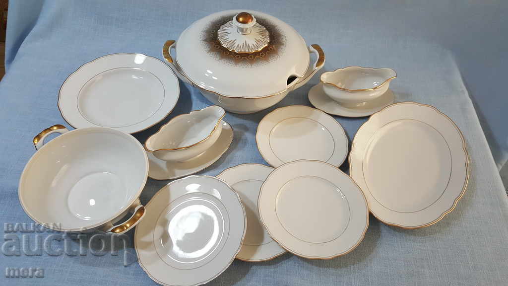 Antique porcelain dining set - Bavaria - 6 Antique porcelain dining set - Bavaria - 6