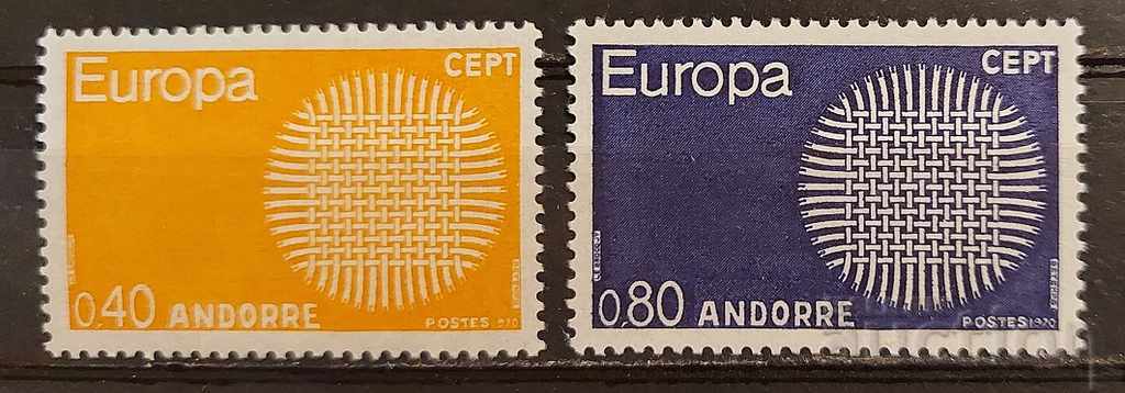 French Andorra 1970 Europe CEPT MNH