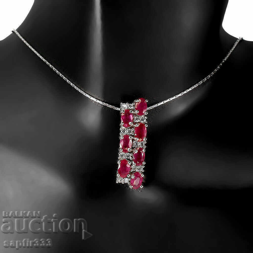 STYLISH DESIGNER MEDALLION OF RUBY AND ZIRCONI with price 237.00 BGN | € 121.18 STYLISH DESIGNER MEDALLION OF RUBY AND ZIRCONI with price 237.00 BGN | € 121.18