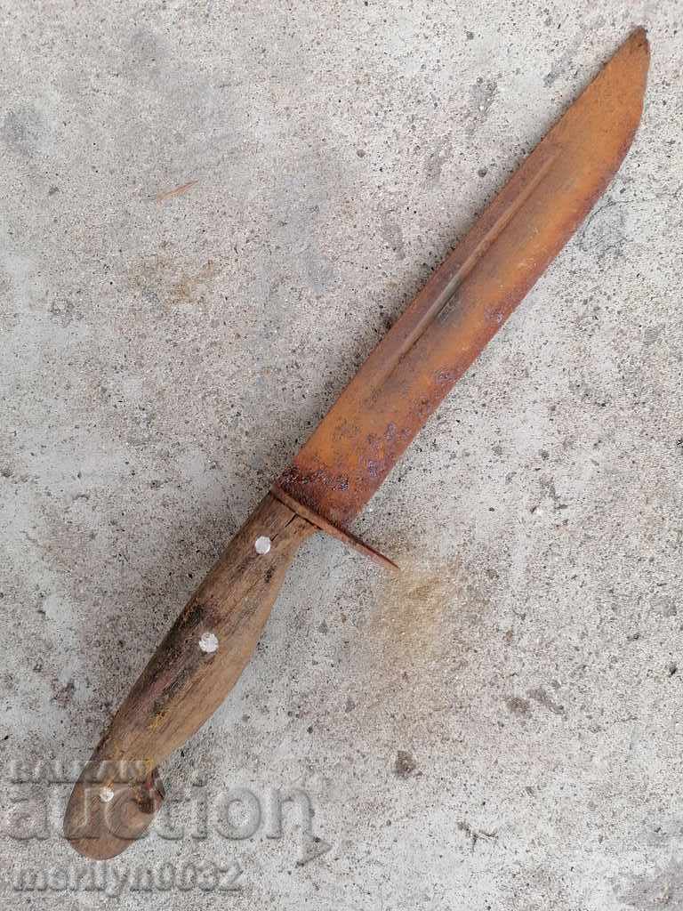 Old butcher knife forged blade - 6 Old butcher knife forged blade - 6