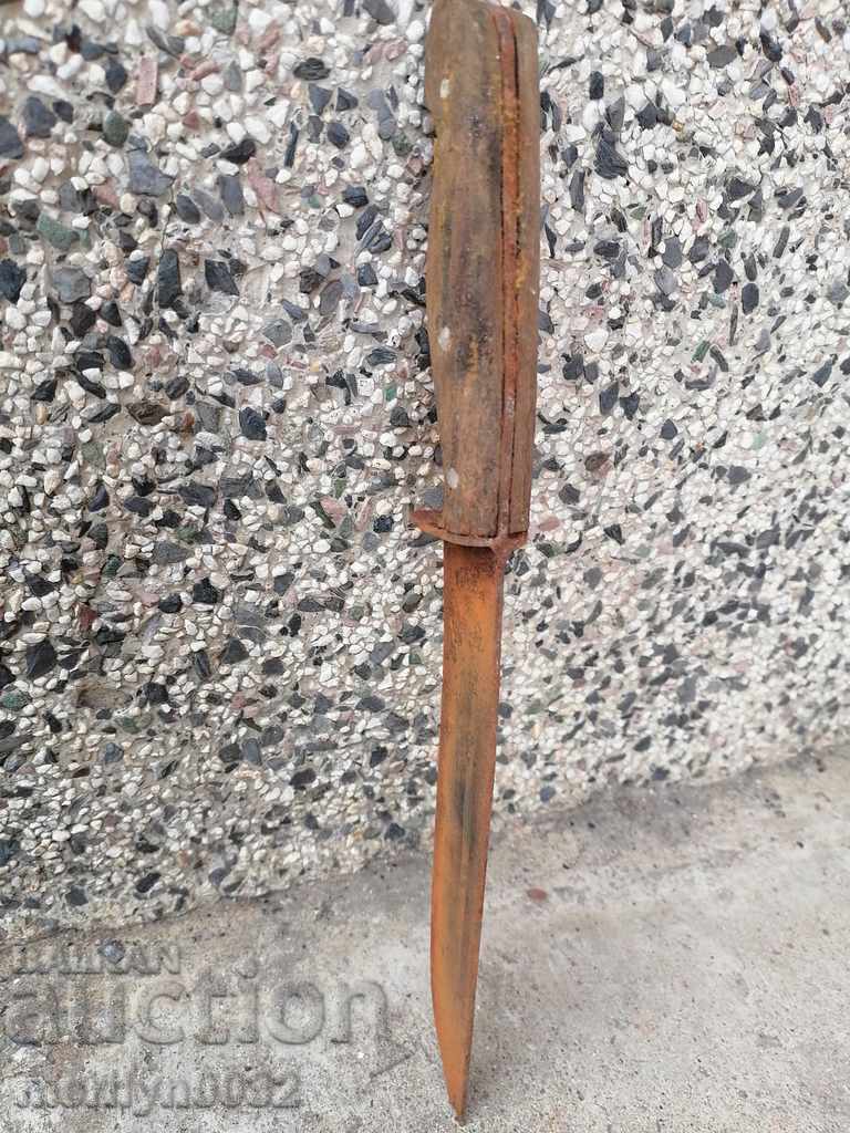 Old butcher knife forged blade - 7 Old butcher knife forged blade - 7