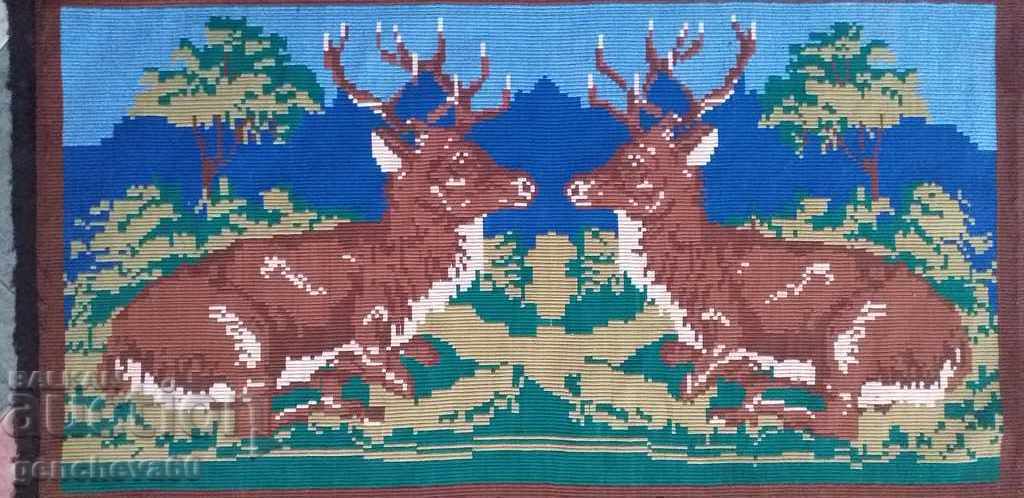 Auction Huge "Deer" caviar, rich hand embroidery Auction Huge "Deer" caviar, rich hand embroidery