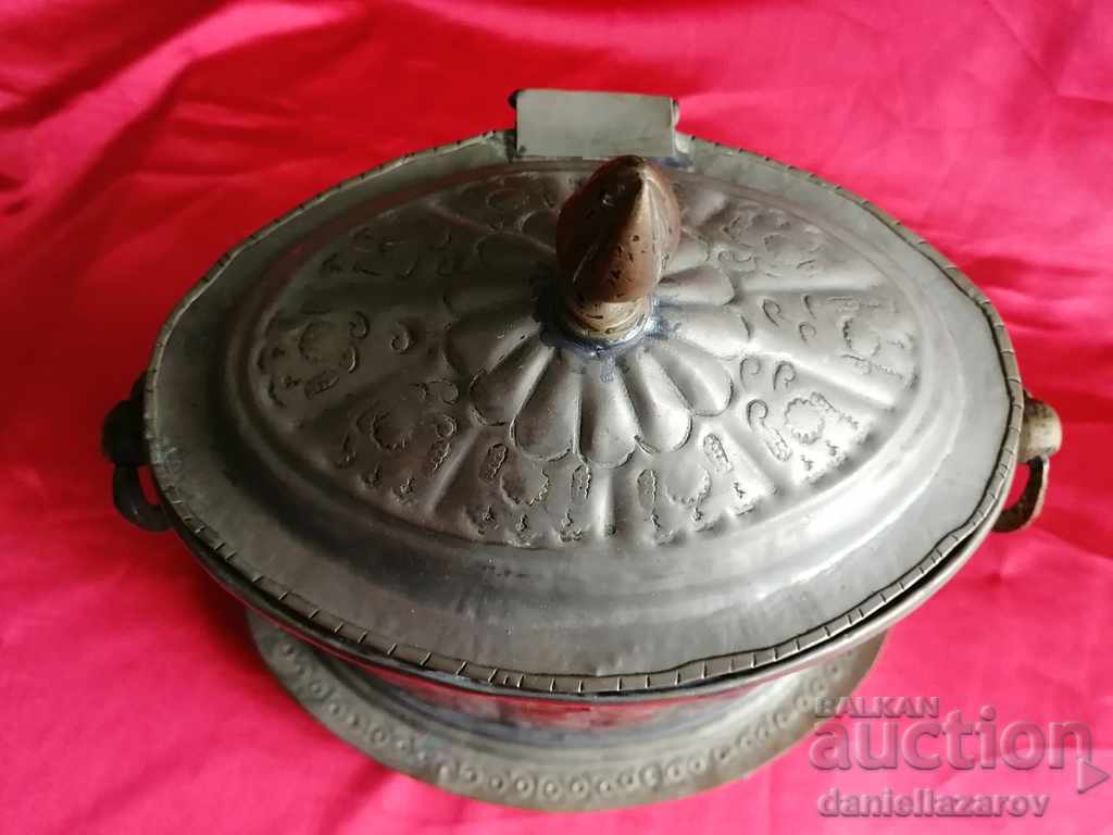 Auction Old Forged Large OTTOMAN BOX, TUGRA Auction Old Forged Large OTTOMAN BOX, TUGRA