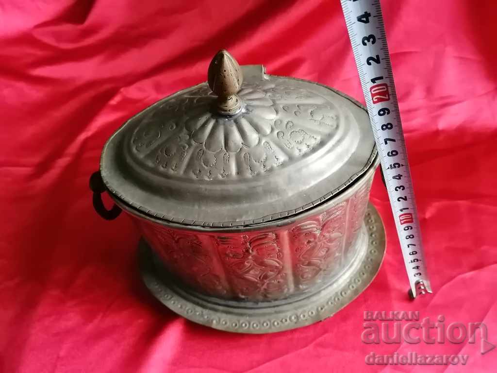 Old Forged Large OTTOMAN BOX, TUGRA - 7 Old Forged Large OTTOMAN BOX, TUGRA - 7