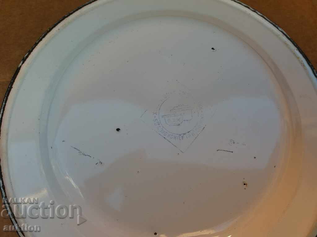 SET OF 6 ENAMELED SOC. BUY, PLATE WITH MARKING - 7 SET OF 6 ENAMELED SOC. BUY, PLATE WITH MARKING - 7