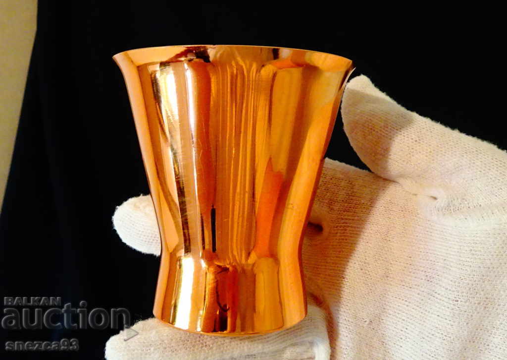 German cup with copper coating.
