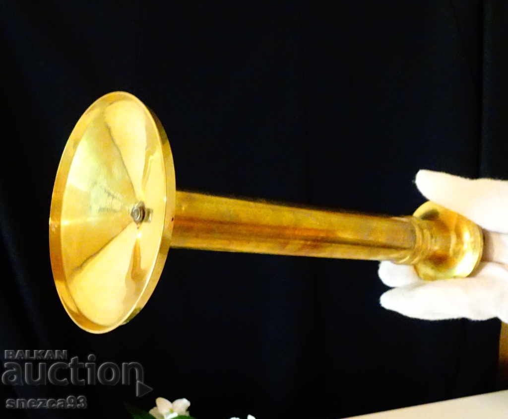 Μπρούτζινο κηροπήγιο 22 εκ. - 5 Μπρούτζινο κηροπήγιο 22 εκ. - 5