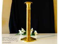 Bronze candlestick 22 cm.