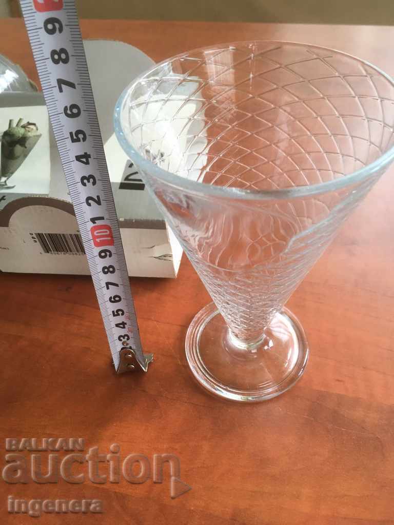 Delivery of GLASS RELIEF GLASS MELBA ICE CREAM NEW-2 PCS Delivery of GLASS RELIEF GLASS MELBA ICE CREAM NEW-2 PCS