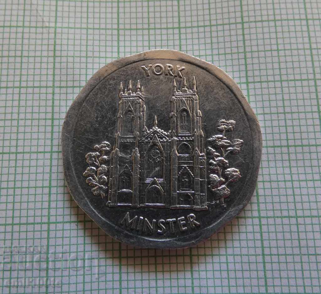 Delivery of Token National Transport Token York Minster 50 pence Delivery of Token National Transport Token York Minster 50 pence
